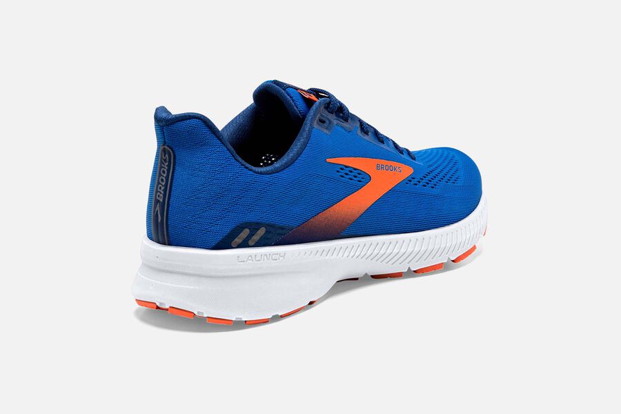 Brooks Launch 8 Road Running Shoes Mens - Blue/Orange - YRNUZ-3965